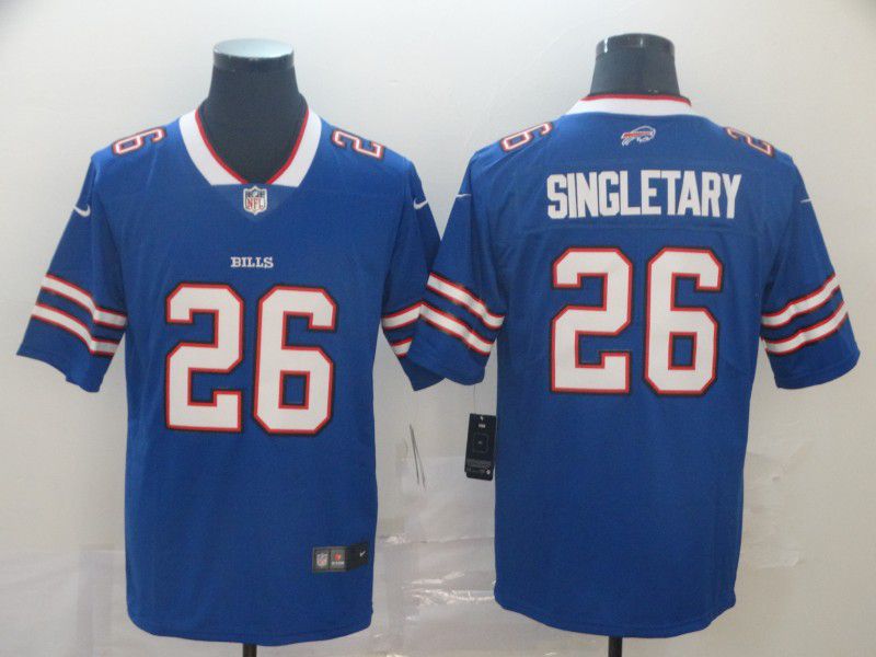 Men Buffalo Bills #26 Singletary Blue Nike Vapor Untouchable Limited Player NFL Jerseys